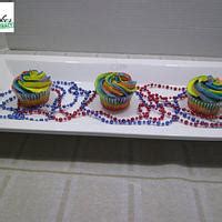 Tie Dye Cupcakes Decorated Cake By Tracy CakesDecor