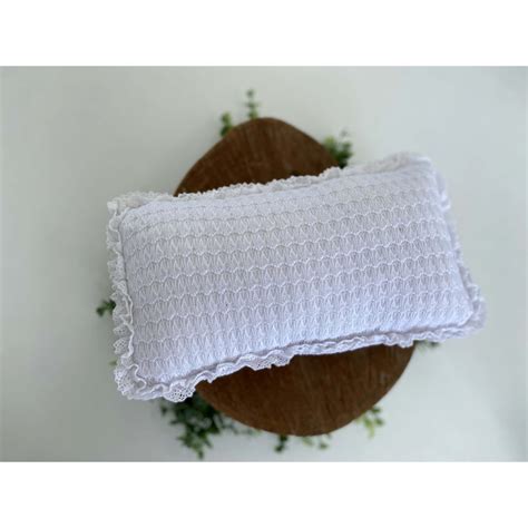 Travesseiro Capa Renda Para Fotografia Newborn Cor Branco Shopee