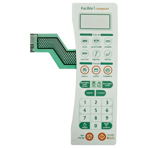 Membrana Teclado Microondas Consul Cms Ab Facilite Compacto Shopee