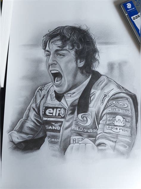 Finished my drawing of my favorite F1 moment in history. : r/formula1