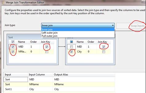 Sql Server Fundamentals Merge Join Transformation