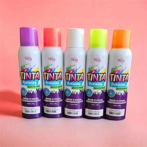 Spray De Colorir Cabelo - Spray Para Colorir Cabelo My Party 150ml Cores variados com cada estilo ...