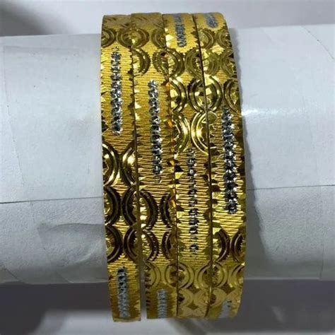 Golden Casual Wear Brass Bangles Size 2 6 4 At Rs 8 0 Set In New