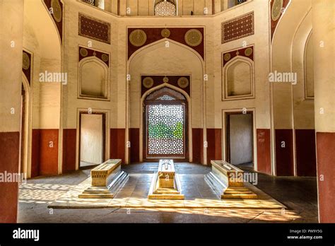 Humayun S Tomb In Delhi One Of The Unesco World Heritage Sites Stock