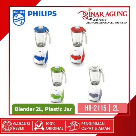 Jual Cod Blender Philips Hr Hr Liter Plastik