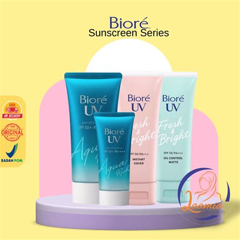 Jual Biore Uv Aqua Rich Watery Essence Gel Fresh Bright Sunscreen Spf