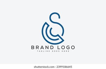 Letter Sc Logo Design Vector Template Stock Vector Royalty Free