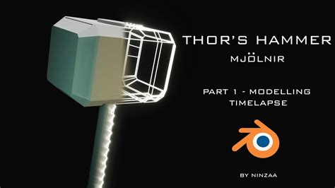 Thor S Hammer Mjolnir Blender Modelling Timelapse Part Youtube