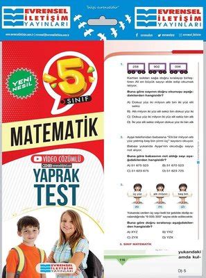 5 Sınıf Matematik Yeni Nesil Yaprak Test Kolektif Fiyat Satın Al