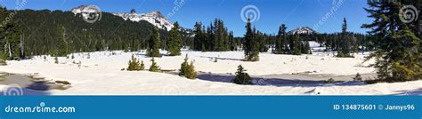 Snowy Panorama of Black Tusk Near Whistler Stock Image - Image of ...