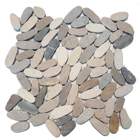 Solistone 6032 Sample Kuala Pebbles Random Mosaic Tile