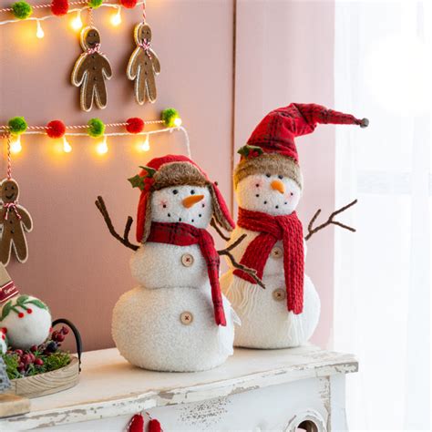 The Holiday Aisle® 2 Piece Snowman Figurines Set | Wayfair