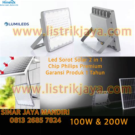 Jual Led Sorot Solar Hinolux Chip Philips Sinar Jaya Mandiri