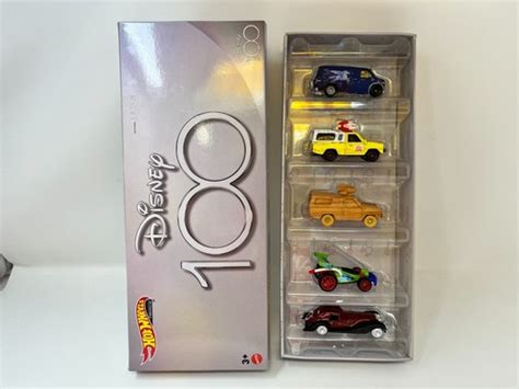 100th Anniversary Disney 5 Car Set Limited Edition Collectors Box Hot