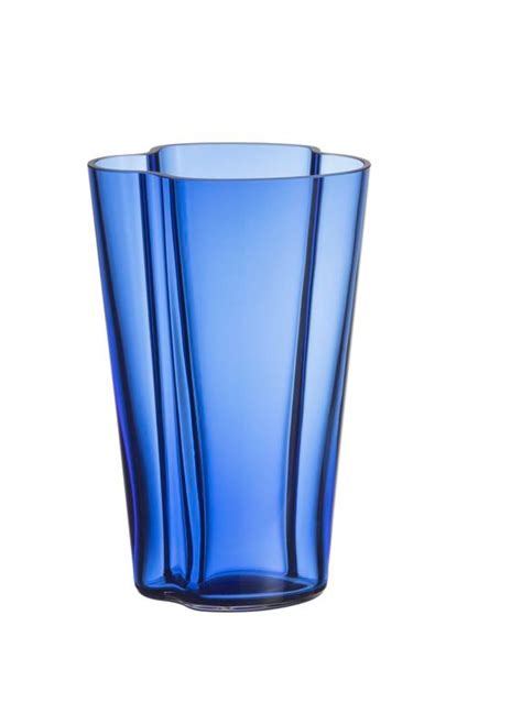 Alvar Aalto vase, 220 mm, blue - minimalist-store.com