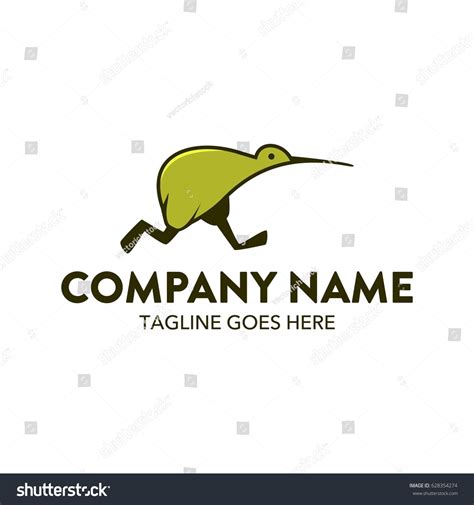 Unique Kiwi Bird Logo Template Stock Vector (Royalty Free) 628354274 ...