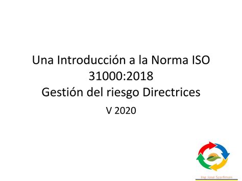 Iso 31000 2018 V 2020 Ppt