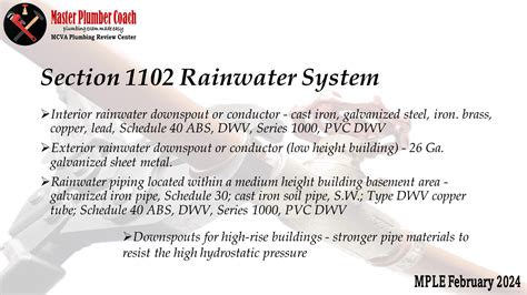 Chapter 11 – Storm Drainage System – MASTER PLUMBER COACH