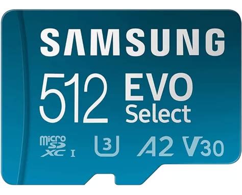 Samsung Evo Select Memoria Micro Sd 512 Gb Clase 10 130mbs Cuotas