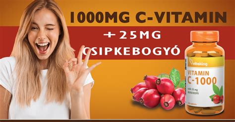 Mg C Vitamin Mg Csipkebogy Val Kieg Sz Tve Vitaking