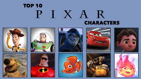 My Top 10 Pixar Characters by Angrybirdslegend06 on DeviantArt