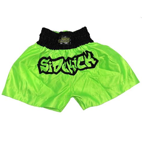 Ultimate Neon Green Kickboxing Shorts - Sidekick Boxing