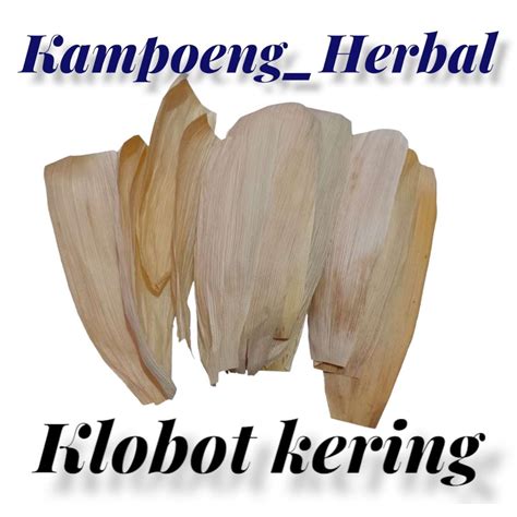 Jual Klobot Jagung Kering Isi 10lembar Kelobot Kulit Jagung Kering