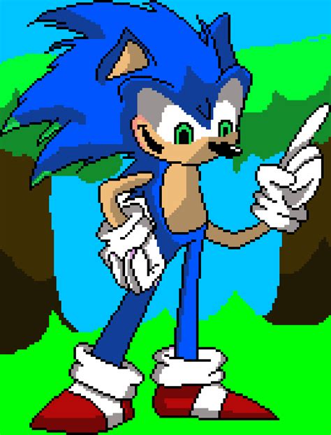 Editing Sonic Vs Xenophanes  Free Online Pixel Art Drawing Tool