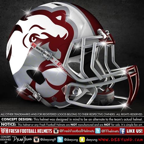 Concept Helmets for Top College Football Programs