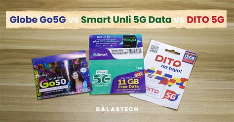 Globe Go5G Vs Smart Unli 5G Data Vs DITO Home 5G Prepaid BALASTECH