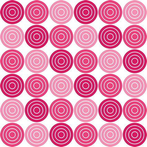 Pink circle pattern. Circle vector seamless pattern. Decorative element ...