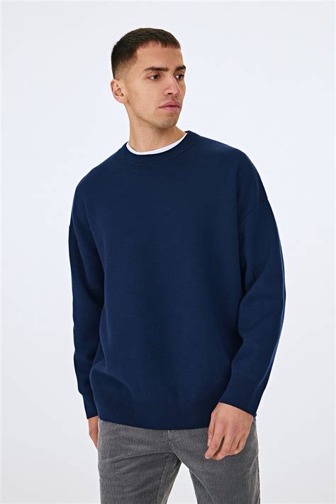 Синий джемпер из шерсти 419Kn купить по цене 2 990 р. в интернет ...