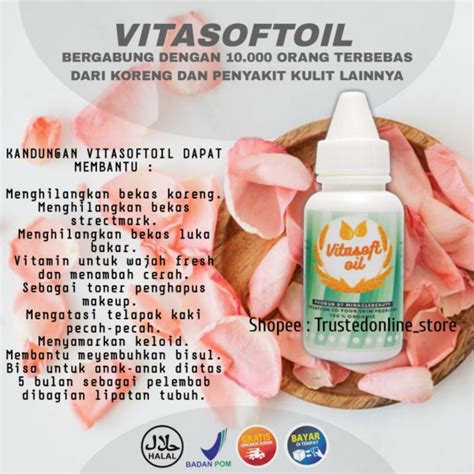 Jual Vitasoftoil Penghilang Bekas Luka Koreng Keloid Perawatan Tubuh