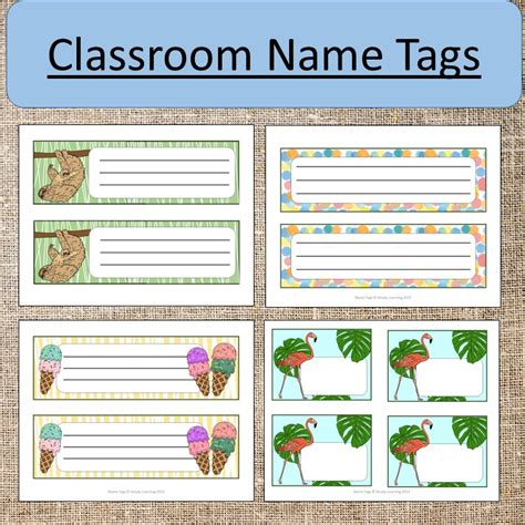 Classroom Name Tags Back to School Writing | Made By Teachers