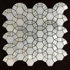 Herringbone White Pearlized Backsplash Tile Mother Of Pearl Mosaics