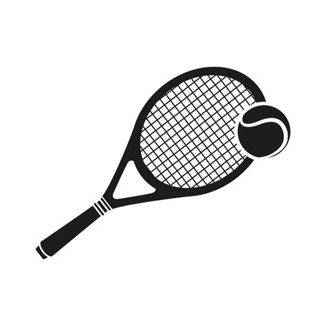 Tennis Icon Vector Tennis Racquet Illustration Sign Sport Symbol Or