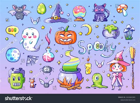 Pixel Art Halloween: Over 4,730 Royalty-Free Licensable Stock Vectors ...