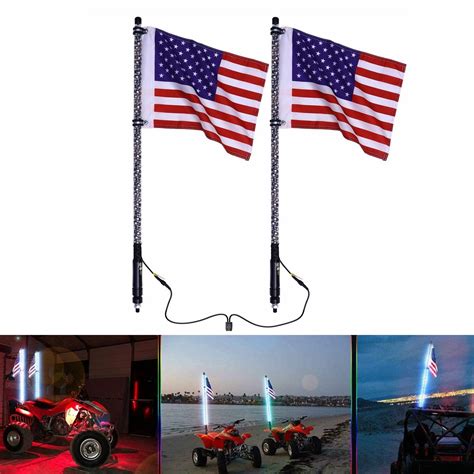 Led Lighted Flag Pole | Shelly Lighting