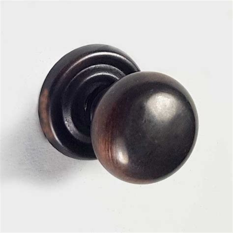 Plain Cupboard Door Knob 25mm Oil Rubbed Bronze Broughtons Lighting