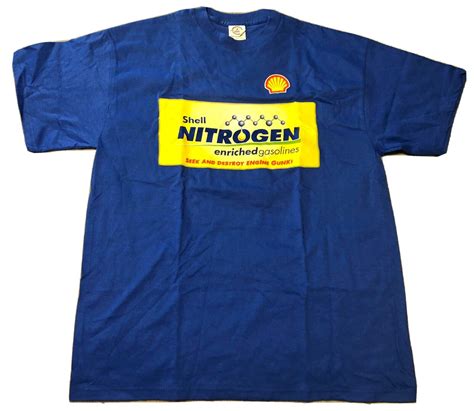 Shell Nitrogen Enriched Gasolines T Shirt Size L Ebay