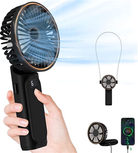 Portable Handheld Fan Portable Fan Rechargeable 4000mah 180