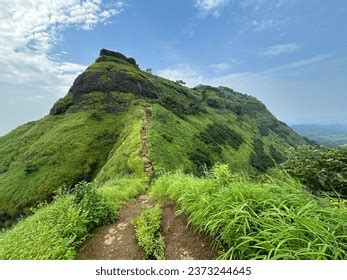 Trekking India- Sahyadri Mountain Range Stock Photo 2373244645 ...