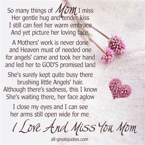 Cards And Pictures For Remembering Your Mom Mum Mother Mommy In