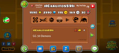 GG 30 Demons. | Geometry Dash (ESPAÑOL) Amino