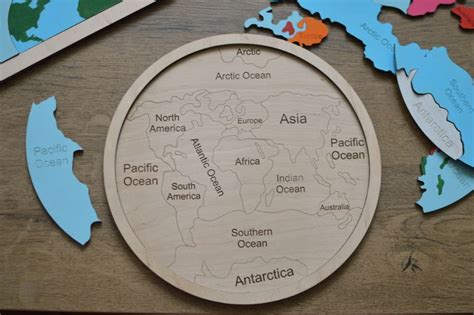 world map puzzle handmade wooden map   world wood puzzle jigsaw
