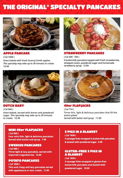 The Original Pancake House Menu With Prices (Updated: March 2024)