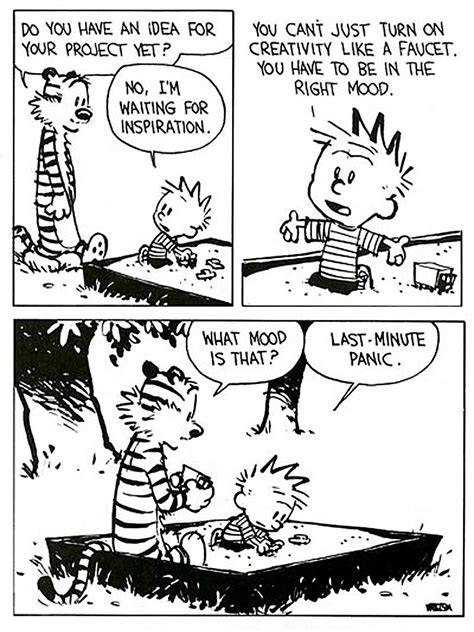 Calvin And Hobbes Last Moment Of Panic Calvin And Hobbes Calvin And