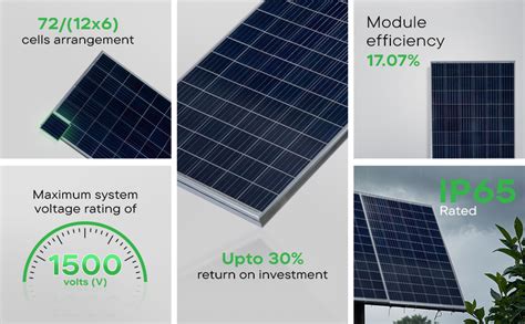 WAAREE Solar Panel Polycrystalline 335 Watt Pack Of 2 72 Cells 24