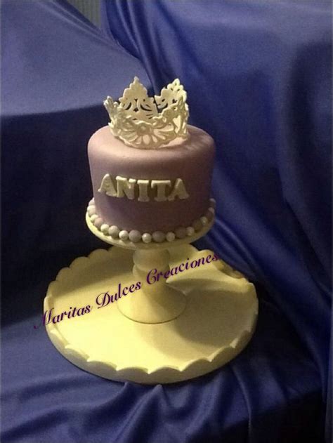 Pastel Con Tiara O Corona De Princesa