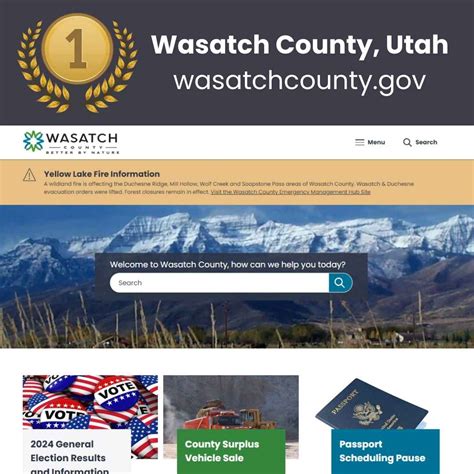 Wasatch County’s Newly Redesigned Website Earns Top Spot in ...